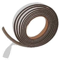Roll of neoprene sponge weather stripping 5/32" x 1/2" x 50' self-adhesive