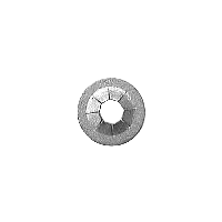 Dispositif de retenue plat de type poussoir 1/8" taille de goujon 3/8" O.D. Zinc