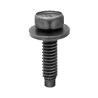 Boulon de carrosserie 1/4-20 x 1" tête hexagonale SEMS avec rondelle 5/8" - phosphate