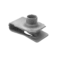 Écrou Extrudé en U M6.3-1.0 Taille de vis 0.8-4.0MM épaisseur panneau, phosphate GM