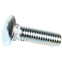 Boulon de pare-chocs 7/16-14 x 1-1/2" tête ronde sans fini -Zinc