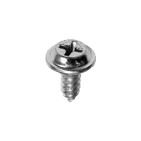 Vis Autotaraudeuse #10 x 1/2" tête Phillips plate avec rondelle - Zinc