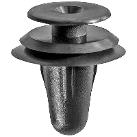 Clip de garniture de panneau de porte Toyota, triple tête, noir