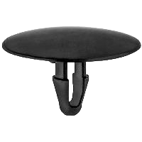 Clip de retenue Toyota pour isolation de capot, longueur de tige 16mm - Nylon noir