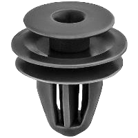 Clip de retenue Honda pour garniture de panneau, dia. tige 9mm, longueur tige 12mm - Nylon gris