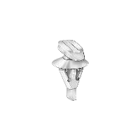 Clip de retenue Toyota pour bandes intempéries, dia. tête 5mm x 15mm - Nylon Blanc