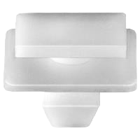 Clip de retenue KIA pour moulure de pare-chocs - Nylon blanc