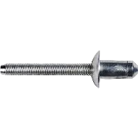 Rivet aveugle spécialisé FORD dia. 1/4", prise .060" - .138" - Acier fini zinc