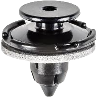 Clip de retenue ACURA/HONDA type poussoir avec scellant pour garniture & aileron arrière - Nylon noir