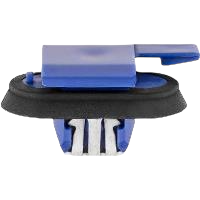 GM sill plate retainer clip with metal reinforcement & sealant - Blue Nylon