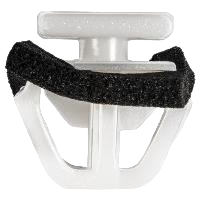 Clip de retenue HYUNDAI/KIA avec scellant pour moulure de bas de caisse - Nylon blanc