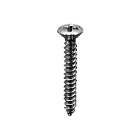 Star Screw (Phillips) #8 x 1-1/4" Zinc Self-Tapping Oval Head