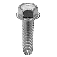 #10-24 x 3/4" Boulon coupe de filetage de type « F » tête en retrait avec rondelle, Zinc