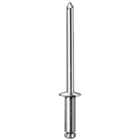 Pan-L Aluminum Rivet dome head 3/16" dia. 9/16" length 1/4"-3/8" gripping range, silver color