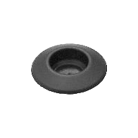 Hollow plastic cap with 1/2" hole