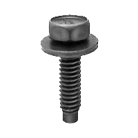 Carriage bolt 1/4-20 x 1" SEMS hex head with 5/8" washer - phosphate