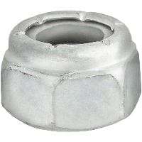 1/4-20 USS Hex Lock Nut with Nylon Insert, Zinc