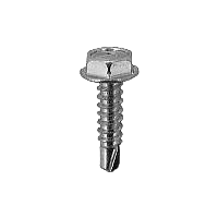 Hex head screw with washer #10 X 3/4" teks ts zinc