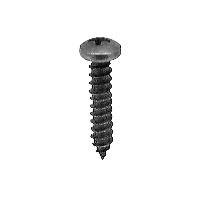 #8 x 3/4" Round Phillips Head (Pan) Self-Tapping Screw, Black Oxide