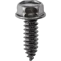 Self-tapping screw 5/16-12 x 1" recessed head with washer - oxide black