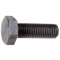 Metric Bolt M8-1.00 X 25mm hex head DIN 961 cl 8.8 - Black Finish