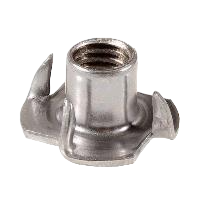 T-nut 5/16-18 x 3/8" with 4 prongs dia. base 7/8" - plain