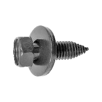 SEMS M6.3-1.0 x 20mm Hex Bolt with 17mm OD Washer - GM Phosphate