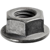 M8-1.25 Hex Nut with Flange 17mm OD - Phosphate