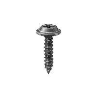 #8 x 3/4" Phillips Flat Head Self-Tapping Screw with Washer, Black
