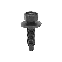 SEMS M5-0.80 x 20mm Threaded Hex Bolt - Phosphate