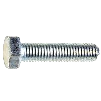 M5-.8 x 30MM Hexagonal Bolt DIN 933 class 8.8 - Zinc