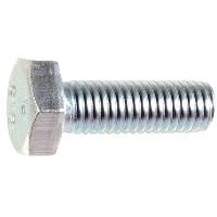 M10-1.5 x 30MM Hexagonal Bolt DIN 933 class 8.8 - Zinc