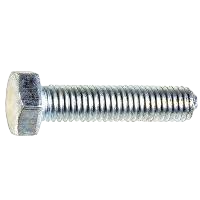 Hexagonal Head Bolt M5-0.8 x 40mm CL 8.8 DIN 933 - Zinc