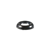 Brass plated #6 curved washer - Black zinc