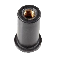 Rubber nut 1/4-20 length 1.051"