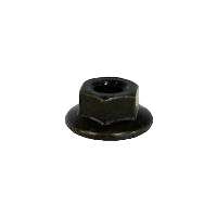 Hex Flange Nut M4-0.7 - Black Zinc