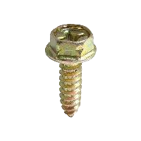 M6-1.81 x 20mm Hex Phillips Head Self-Tapping Screw with Washer - Yellow Zinc