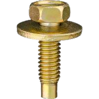 Carriage Bolt 5/16-18 x 1-1/16" SEMS Hex Head - Yellow Zinc