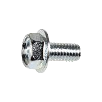 M6-1.0 x 12mm Hex Flange Screw for License Plate - Zinc &amp; Varnish