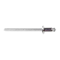 Specialty blind rivet 1/8" dia. drive 1/32" - 1/8" - All stainless steel