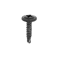 Self-tapping screw #8 x 3/4" round head Phillips washer TEKS - Phosphate