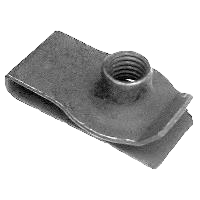 Extruded U-Nut for M10-1.5 Screws, 1.5mm-5.5mm Panels - Phosphate