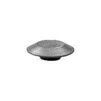 Bouchon plat en polyéthylène noir pour trou 1-1/2"