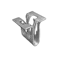 GM Retaining Clip for Trim, Width 1/2" Height 9/16" - Organic Zinc