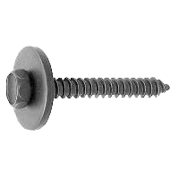 Self-tapping screw M4.2-1.41 x 30mm SEMS hex head with 17mm washer - Phosphate