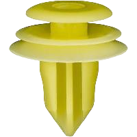 Toyota Trim Retainer Clip, Dia. stem 9mm x 9mm - Yellow nylon