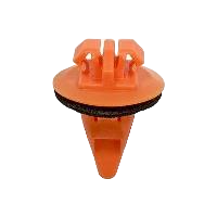 Toyota Retainer Clip with Fender Sealant, Dia. head 17MM - Orange nylon