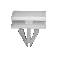 GM retaining clip for rocker molding and grille - White nylon