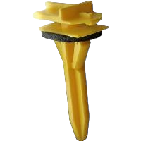 GM Retaining Clip with Sealant for Rocker Panel Molding - Yellow Nylon