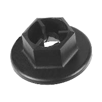 Nylon flange nut for KIA hood trim